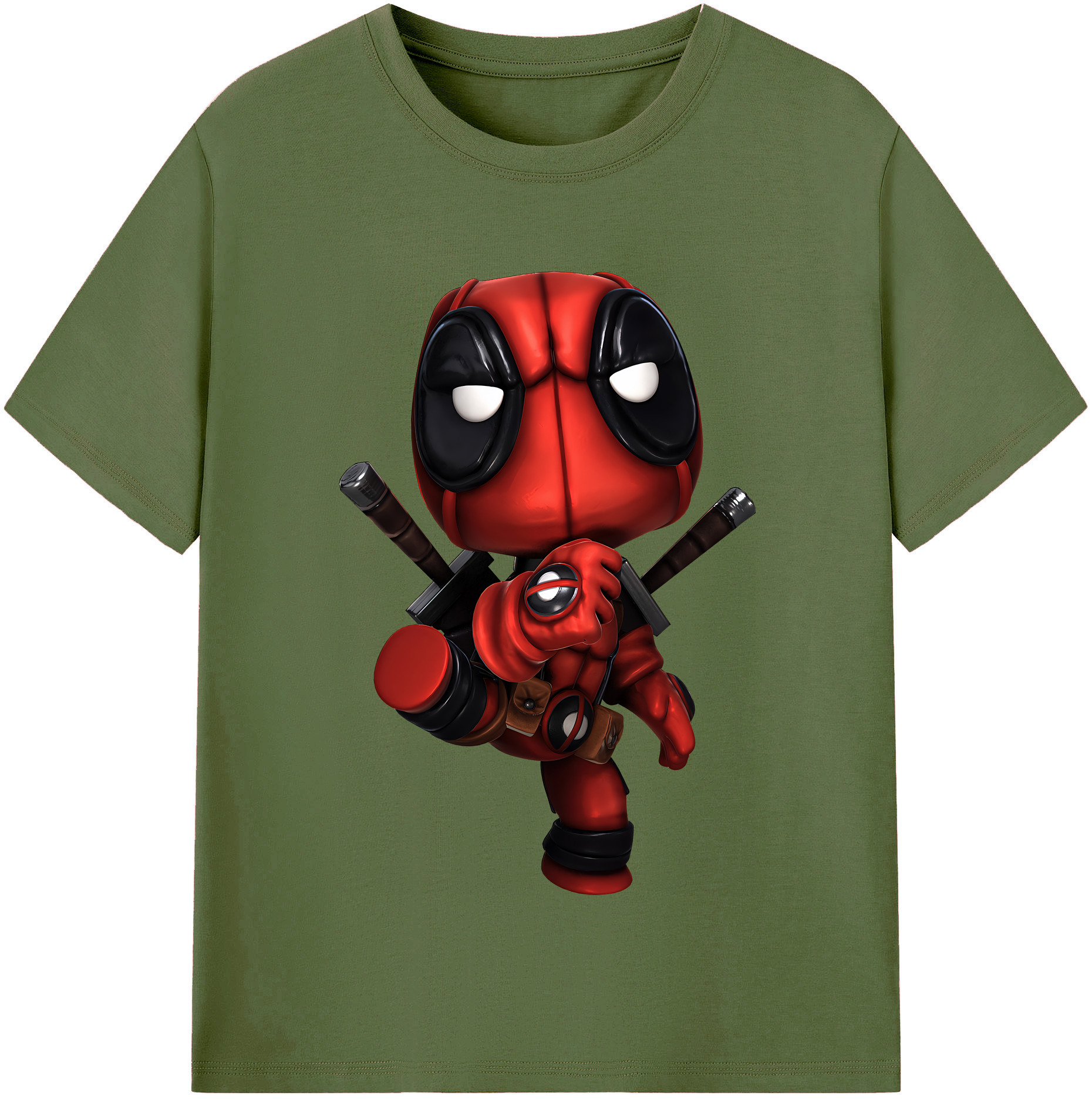 （画像用） Deadpool デッドプール 綿100％半袖Tシャツ（フロントプリント）